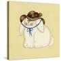 Bunny with Hat-Debbie McMaster-Stretched Canvas