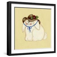 Bunny with Hat-Debbie McMaster-Framed Giclee Print