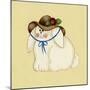 Bunny with Hat-Debbie McMaster-Mounted Giclee Print