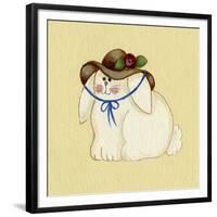 Bunny with Hat-Debbie McMaster-Framed Giclee Print