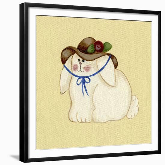 Bunny with Hat-Debbie McMaster-Framed Giclee Print