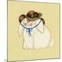 Bunny with Hat-Debbie McMaster-Mounted Giclee Print