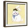 Bunny with Rose-Debbie McMaster-Framed Giclee Print