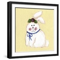 Bunny with Rose-Debbie McMaster-Framed Giclee Print