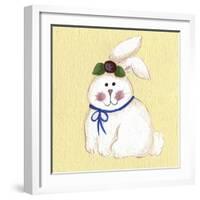 Bunny with Rose-Debbie McMaster-Framed Giclee Print