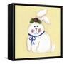 Bunny with Rose-Debbie McMaster-Framed Stretched Canvas