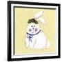 Bunny with Rose-Debbie McMaster-Framed Giclee Print