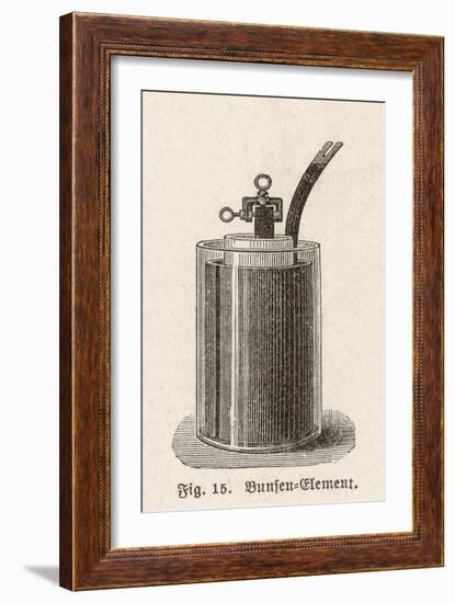 Bunsen's Battery-null-Framed Art Print