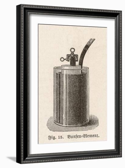 Bunsen's Battery-null-Framed Art Print