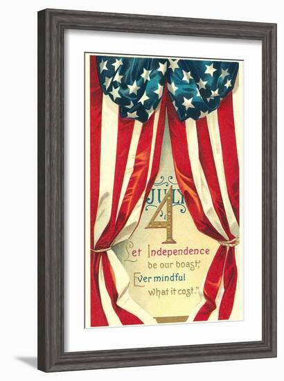 Bunting and Poem-null-Framed Art Print