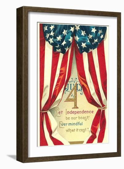 Bunting and Poem-null-Framed Art Print