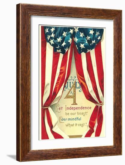 Bunting and Poem-null-Framed Art Print