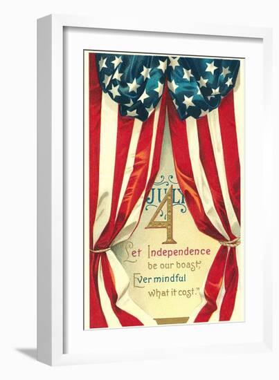 Bunting and Poem-null-Framed Art Print