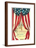 Bunting and Poem-null-Framed Art Print