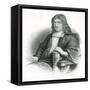 Bunyan with the Bible-S Freeman-Framed Stretched Canvas