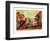 Buonaparte at Rome Giving Audience in State-null-Framed Giclee Print