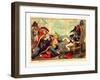 Buonaparte at Rome Giving Audience in State-null-Framed Giclee Print