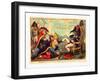 Buonaparte at Rome Giving Audience in State-null-Framed Giclee Print