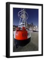 Buoy 'Elbe 1', Hafencity, Hanseatic City of Hamburg, Germany-Axel Schmies-Framed Premium Photographic Print