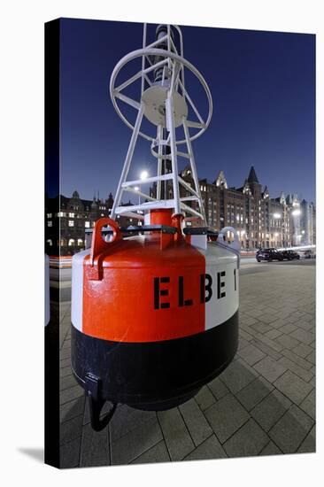 Buoy 'Elbe 1', Hafencity, Hanseatic City of Hamburg, Germany-Axel Schmies-Stretched Canvas