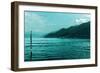 Buoy in Lake Como Near Bellagio Italy-null-Framed Photo