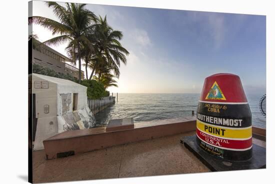 Buoy Monument, Key West Florida, USA-Chuck Haney-Stretched Canvas