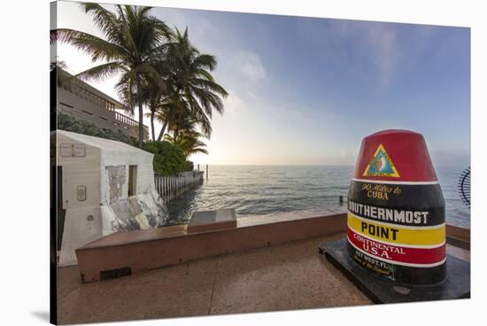 Buoy Monument, Key West Florida, USA-Chuck Haney-Stretched Canvas