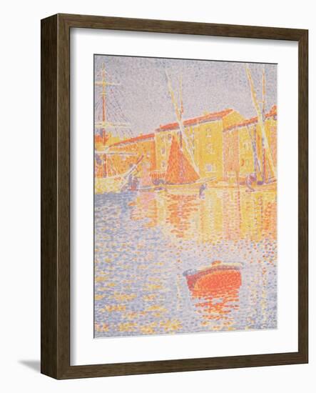 Buoy, Port of St. Tropez, 1894-Paul Signac-Framed Giclee Print