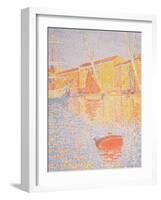 Buoy, Port of St. Tropez, 1894-Paul Signac-Framed Giclee Print