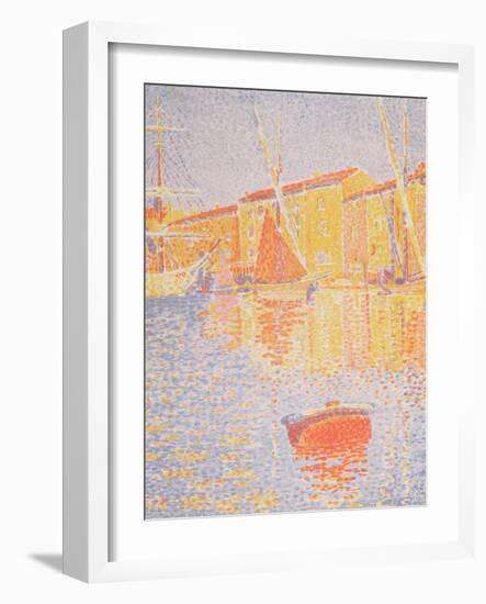 Buoy, Port of St. Tropez, 1894-Paul Signac-Framed Giclee Print