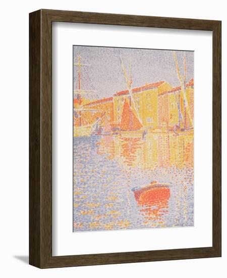 Buoy, Port of St. Tropez, 1894-Paul Signac-Framed Giclee Print