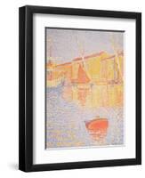 Buoy, Port of St. Tropez, 1894-Paul Signac-Framed Giclee Print