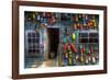 Buoys on an Old Shed at Bass Harbor, Bernard, Maine, USA-Joanne Wells-Framed Photographic Print