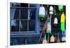 Buoys on an Old Shed at Bernard, Maine, USA-Joanne Wells-Framed Photographic Print