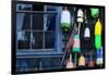 Buoys on an Old Shed at Bernard, Maine, USA-Joanne Wells-Framed Photographic Print