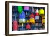 Buoys on an Old Shed at Bernard, Maine, USA-Joanne Wells-Framed Photographic Print