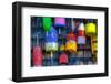 Buoys on an Old Shed at Bernard, Maine, USA-Joanne Wells-Framed Premium Photographic Print