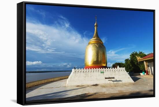 Bupaya Pagoda, Bagan (Pagan), Myanmar (Burma), Asia-Christian Kober-Framed Stretched Canvas