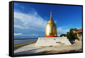 Bupaya Pagoda, Bagan (Pagan), Myanmar (Burma), Asia-Christian Kober-Framed Stretched Canvas