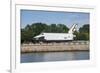 Buran Space Shuttle Test Vehicle in the Gorky Park on the Moscow River, Moscow, Russia, Europe-Michael Runkel-Framed Photographic Print