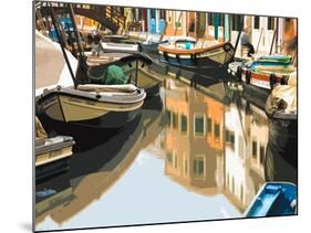 Burano Boats-Shelley Lake-Mounted Premium Giclee Print