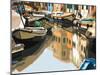 Burano Boats-Shelley Lake-Mounted Premium Giclee Print