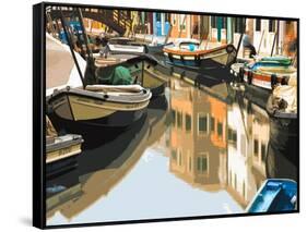 Burano Boats-Shelley Lake-Framed Stretched Canvas