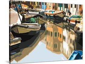 Burano Boats-Shelley Lake-Stretched Canvas