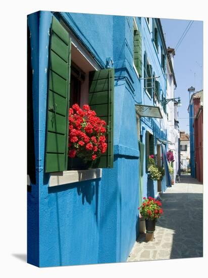 Burano, Island Near Venice, Veneto, Italy-Ethel Davies-Stretched Canvas