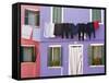 Burano Island, Venice, Veneto, Italy, Europe-Richard Cummins-Framed Stretched Canvas