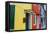 Burano Island, Venice, Veneto, Italy.-Nico Tondini-Framed Stretched Canvas