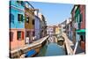 Burano's Colored Houses-topdeq-Stretched Canvas