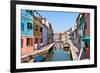Burano's Colored Houses-topdeq-Framed Photographic Print