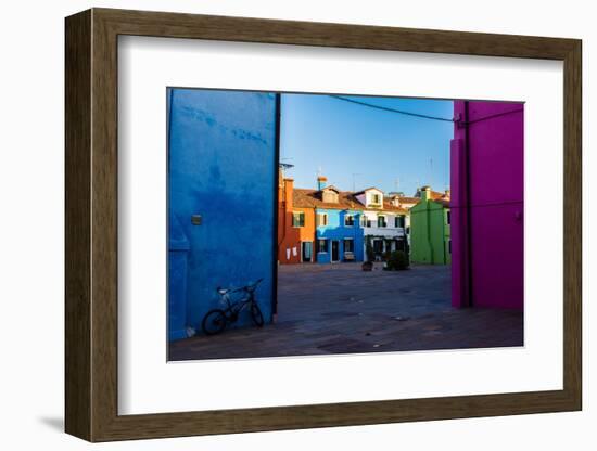 Burano, Venice, Italy, Europe-Mark A Johnson-Framed Photographic Print